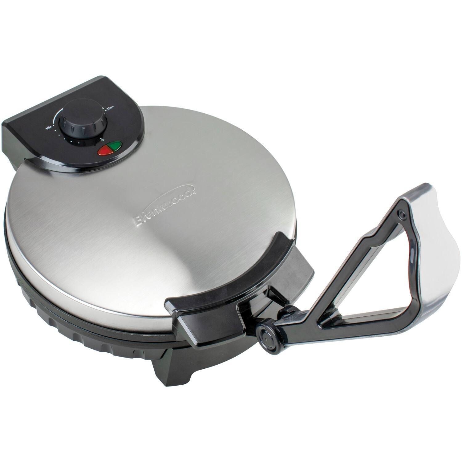 Alt View 8. Brentwood - Brentwood 12 Inch Stainless Steel Nonstick Electric Tortilla Maker - Silver.