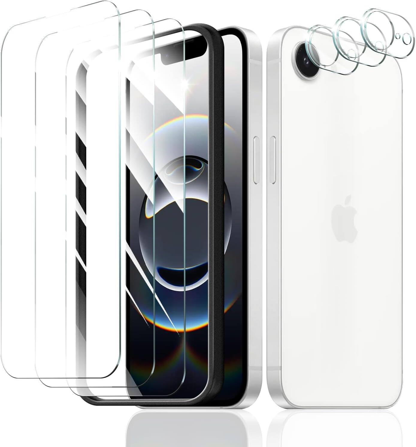 Front. PARKER SLATER - Samsung Galaxy S25 Privacy Screen & Camera Lens Protector, Auto-Alignment, 2+2 Pack - Clear.