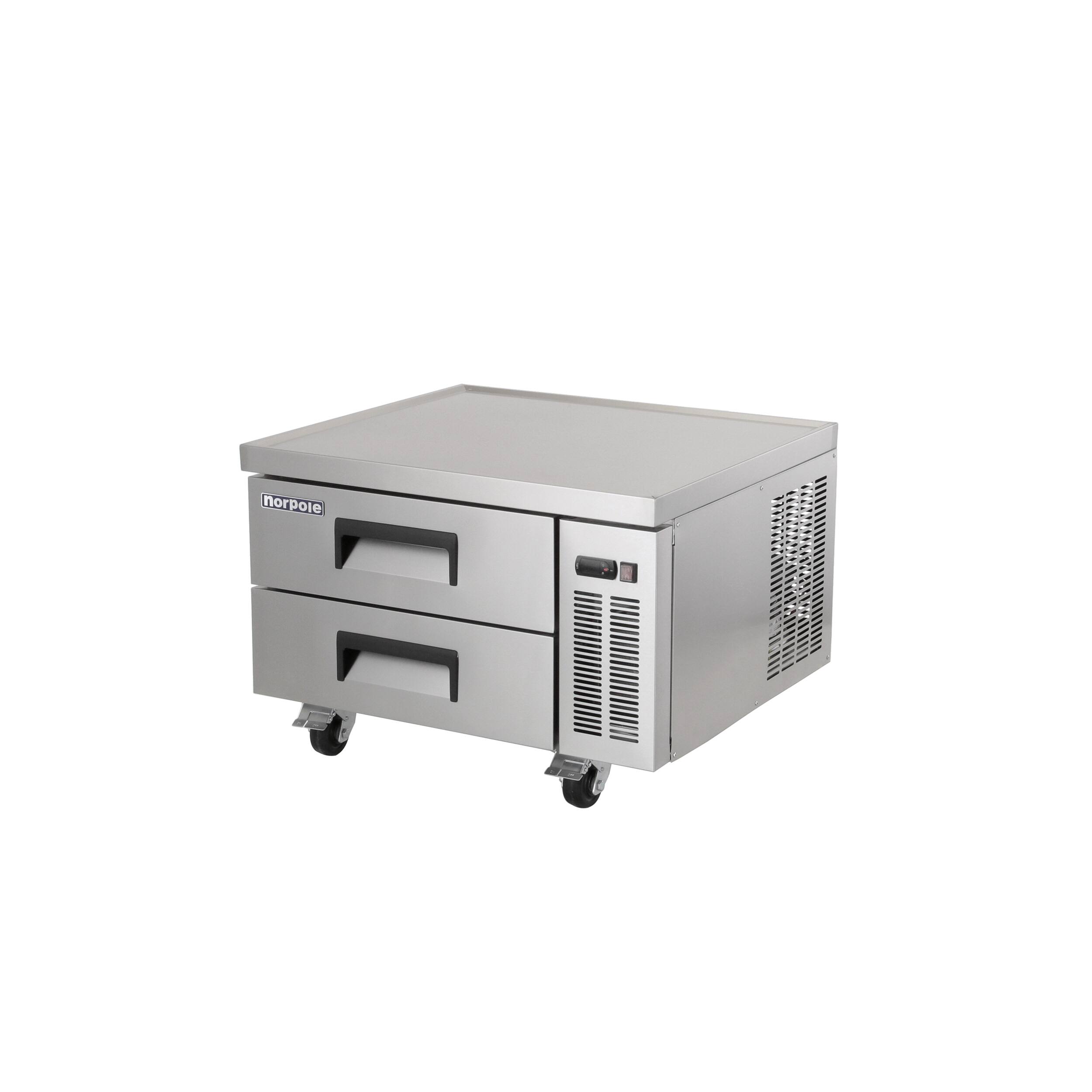 Alt View 2. Magic Chef - Commercial 36 in. 29 cu. ft. Chef Base Refrigerator in Stainless Steel - Stainless Steel.