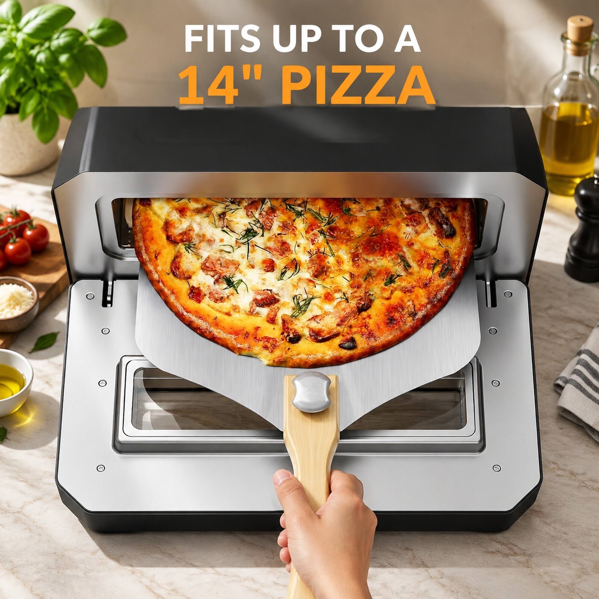 FITS UP TO A 14" PIZZA