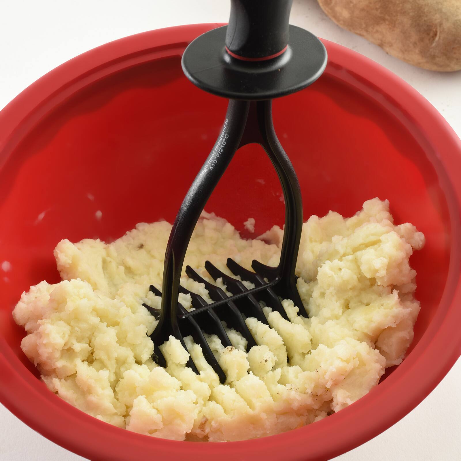 Alt View 2. Norpro - Heat Resistant Black Nylon Potato Masher, 11-Inch - Black.