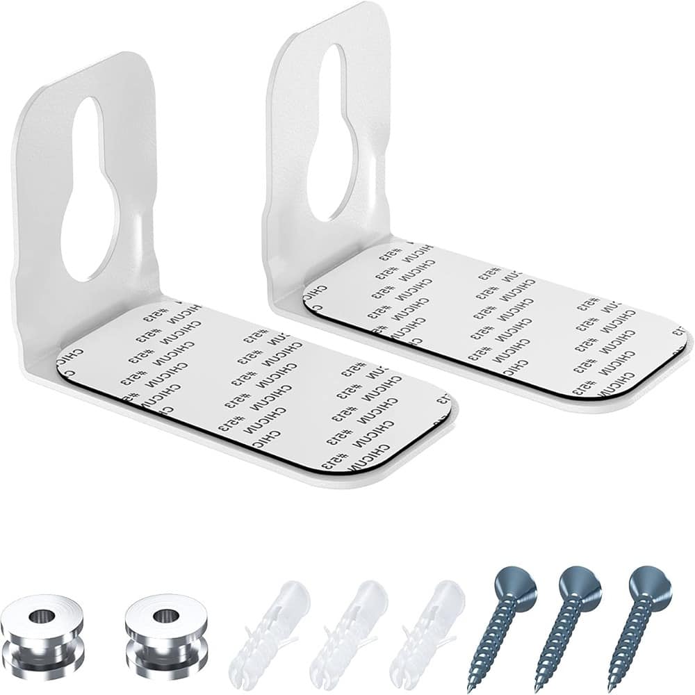 Schertz - Universal Floating Soundbar Mount – Wall Bracket Shelf for Samsung, Sony, LG, Vizio, Polk, Roku, Onn, Nakamichi & More - Black