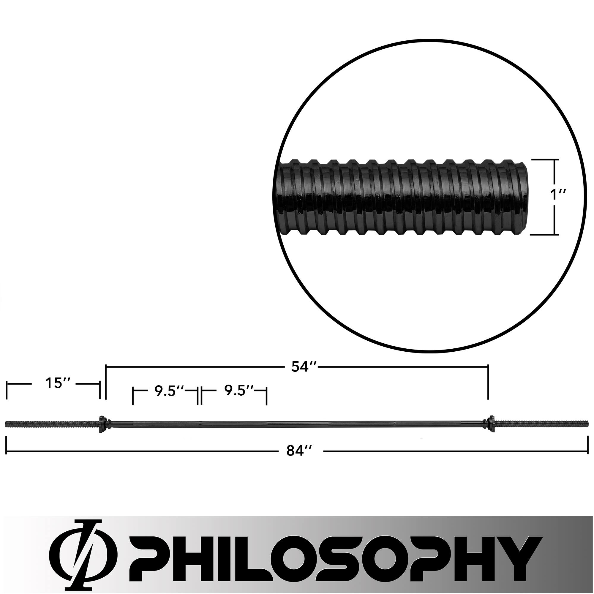 1"
15"
9.5"
9.5"
54"
84"
PHILOSOPHY