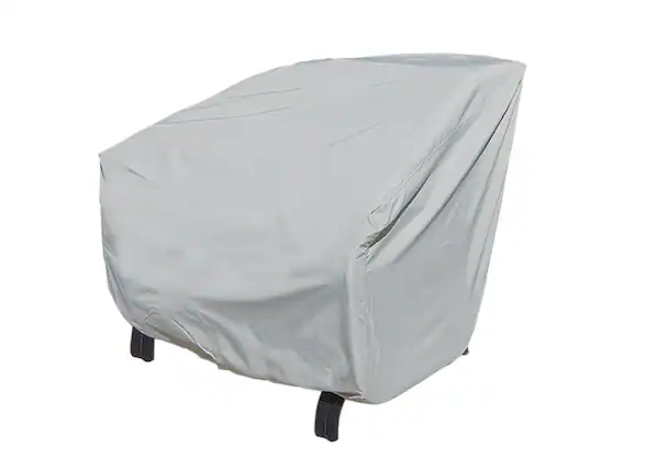 Front. Mondawe - 43"W x 42"D x 43"H Outdoor Furniture Protective Cover Fits X-Large Club/Lounge Chair - Grey.