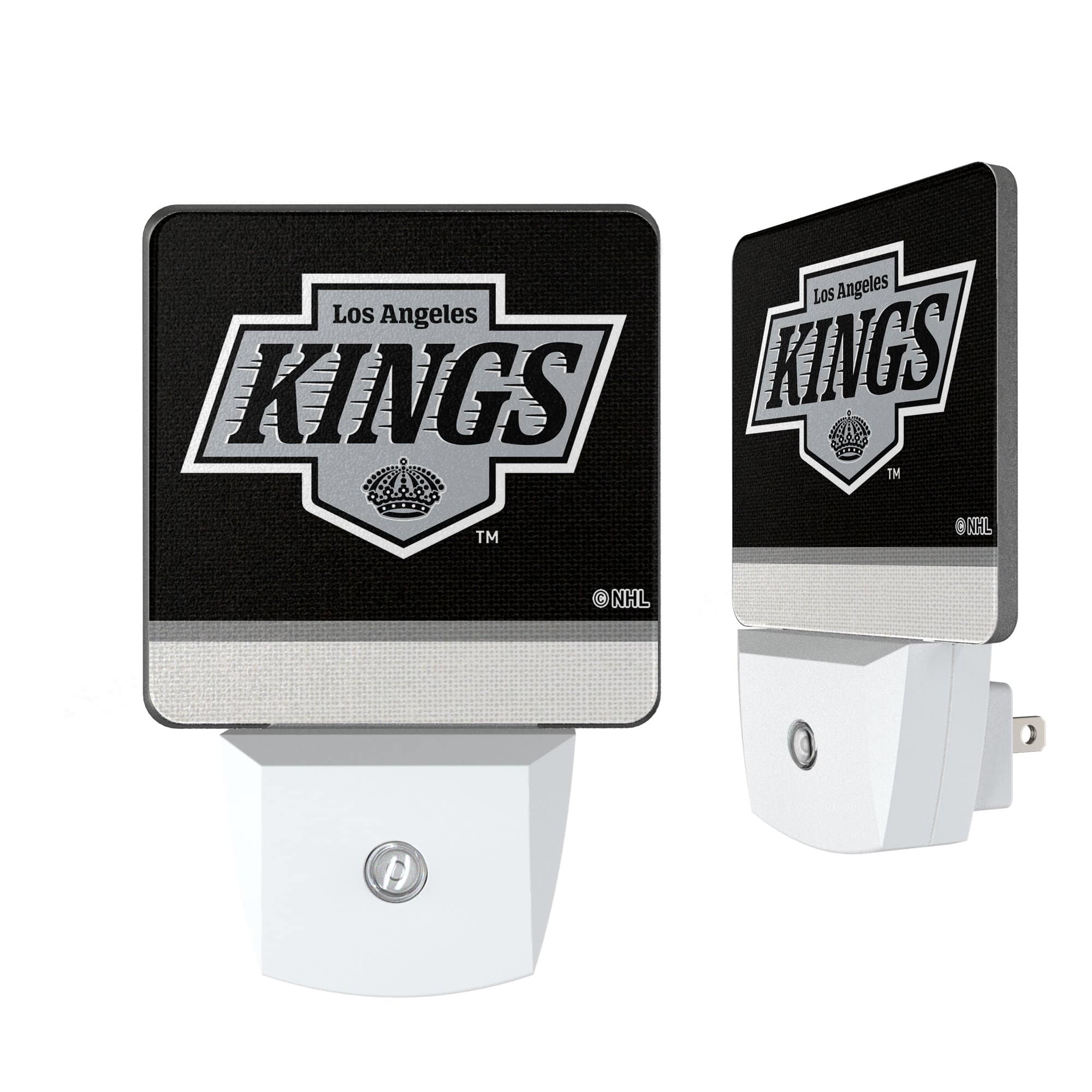 Keyscaper - Los Angeles Kings Stripe Design Nightlight 2-Pack - Multicolor