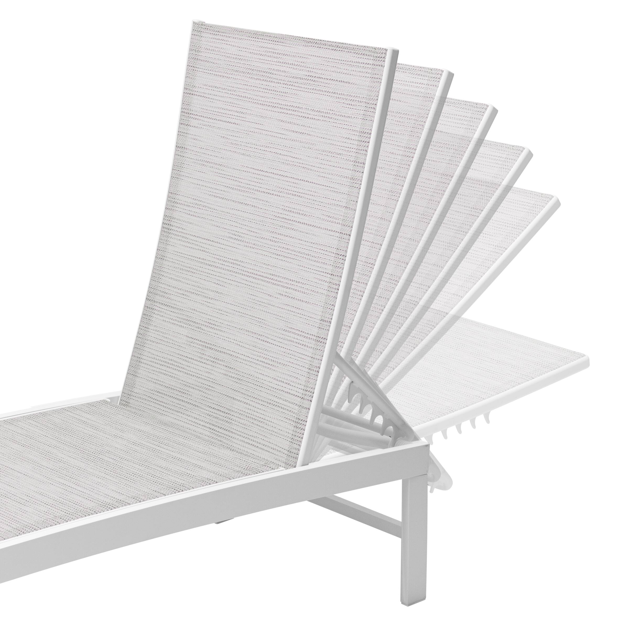 Alt View 1. Crestlive Products - Crestlive Products Outdoor Adjustable Aluminum Chaise Lounge Chair for Patio Pool Terrace - Multi-color.