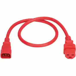 Eaton Tripp Lite Series Power Cord, C14 to C21 - Heavy-Duty, 15A, 250V, 14 AWG, 2.5 ft. (0.76 m), For Computer - Red