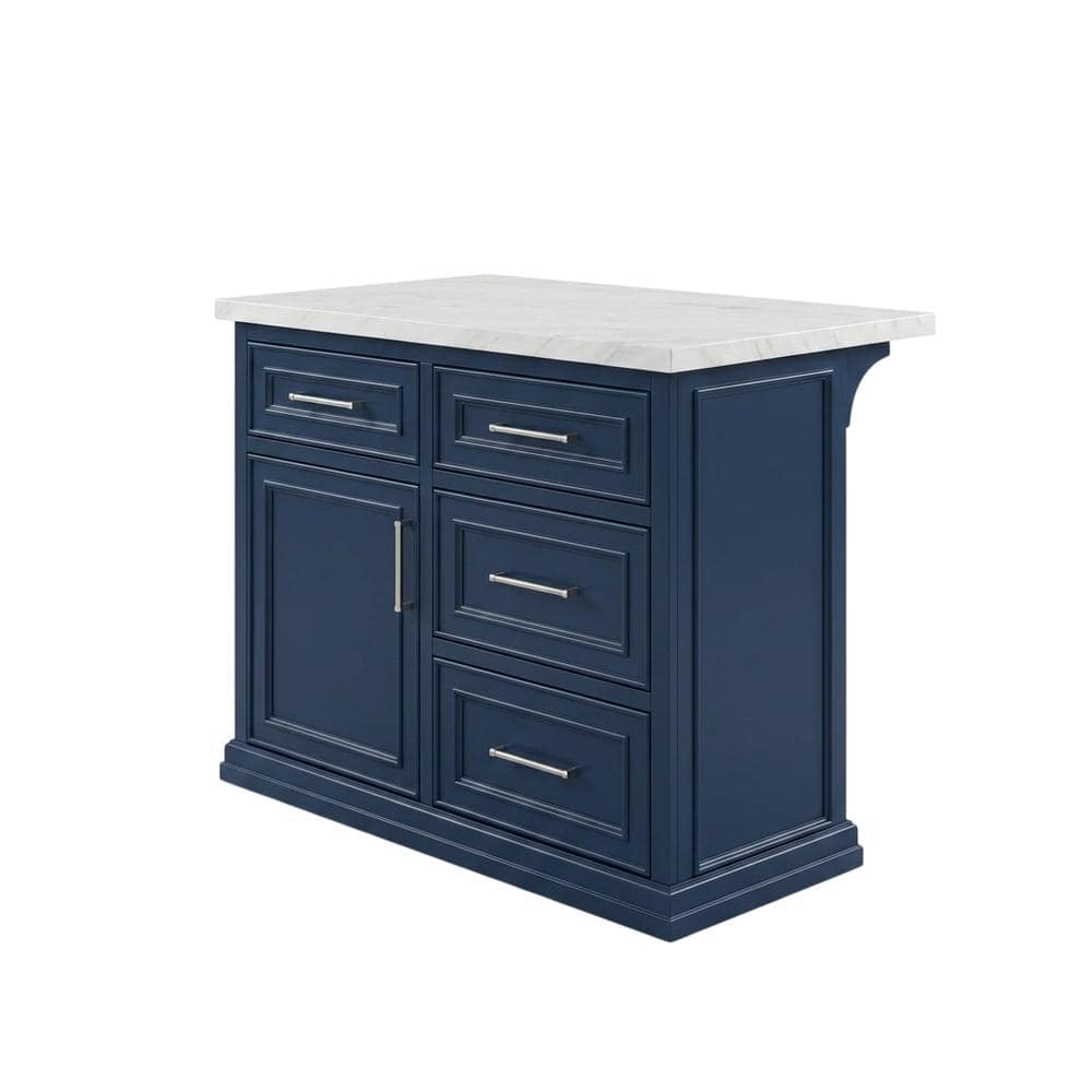 Crosley Furniture - Cutler Faux Marble Top Kitchen Island - Navy price history on PriceWatchPro