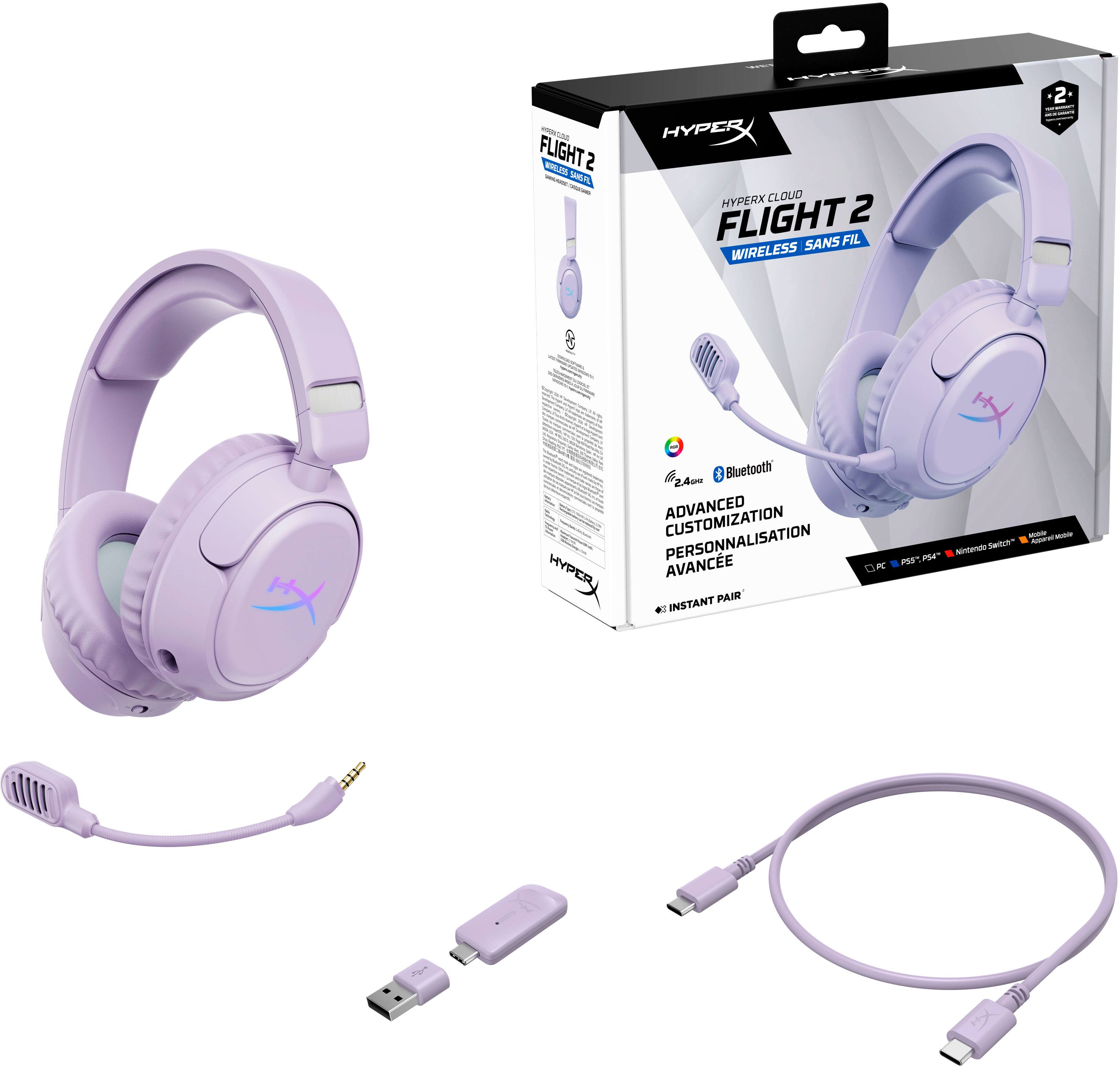 HYPERX CLOUD FLIGHT 2 WIRELESS - SANSTV COMMENTS  
HYPERX CLOUD FLIGHT 2 SANS FIL WIRELESS  
2 - HYPER  
Bluetooth 2.4GHZ ADVANCED CUSTOMIZATION PERSONNALISATION AVANCEE PAIR INSTANT  
PC  
PSS 14  
Nintendo Switch  
Missing Modeler Azume
