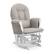 Alt View 13. Storkcraft - Hoop Glider and Ottoman - White/Taupe Swirl.