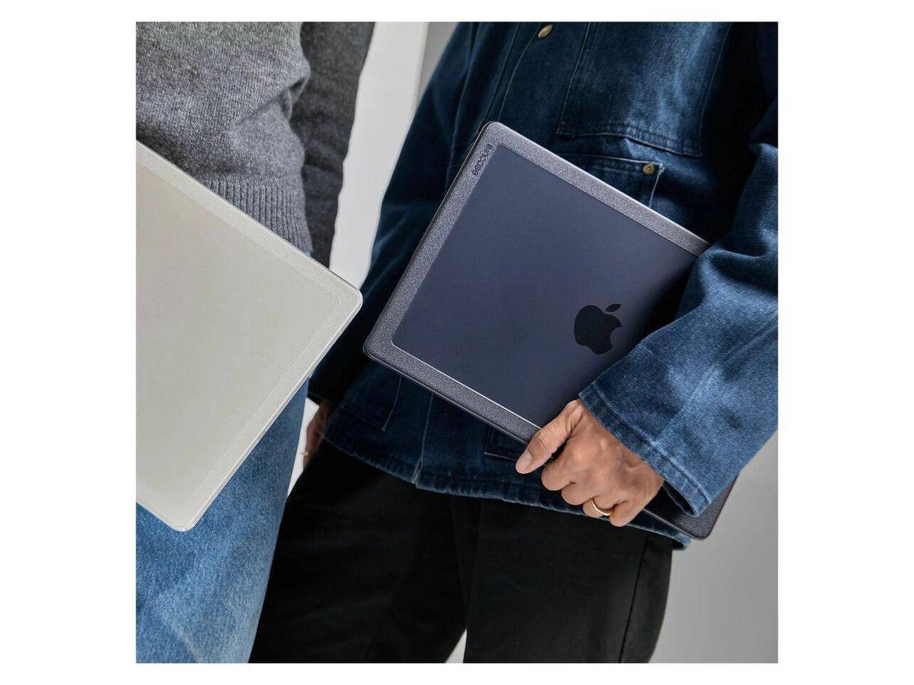 Alt View 6. Incase - Incase Edge Hardshell Case for 14" MacBook Pro (M1-M4, 2021-2024) - Clear Matte, Scratch & Fingerprint Resistant - Gray/Clear.
