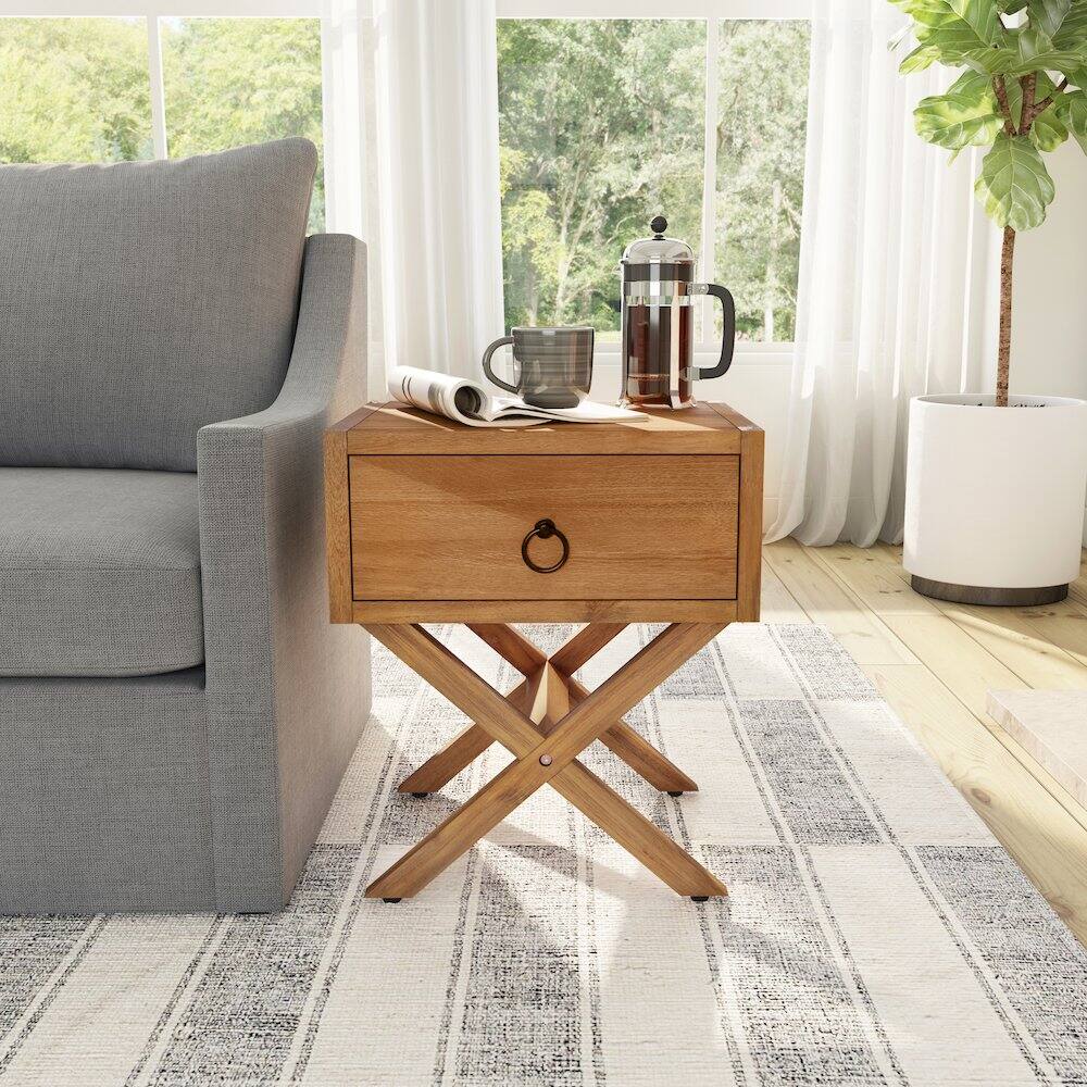 Alt View 6. Butler Specialty - Lark Natural Wood End Table - Light Brown.