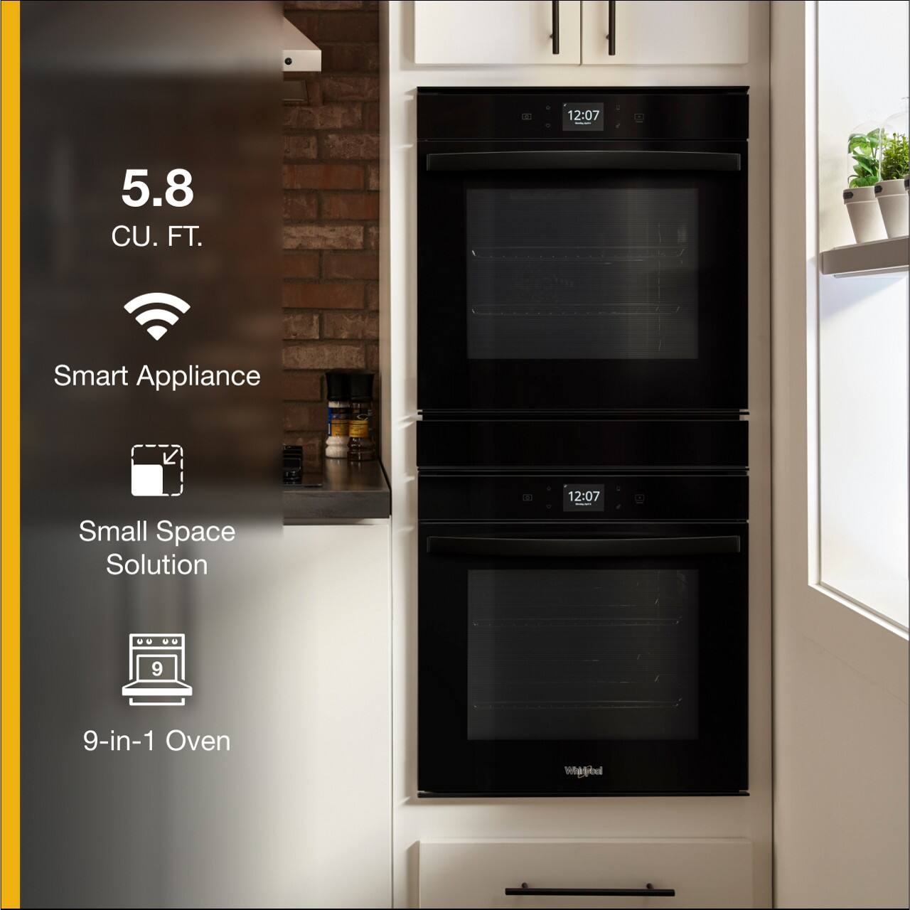 - 12:07
- 5.8 CU. FT. Smart Appliance
- Small Space Solution
- 12:07
- 9-in-1 Oven