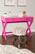 Alt View 16. Linon Home Décor - Penrose Two-Drawer Campaign-Style Writing Desk - Raspberry Pink.