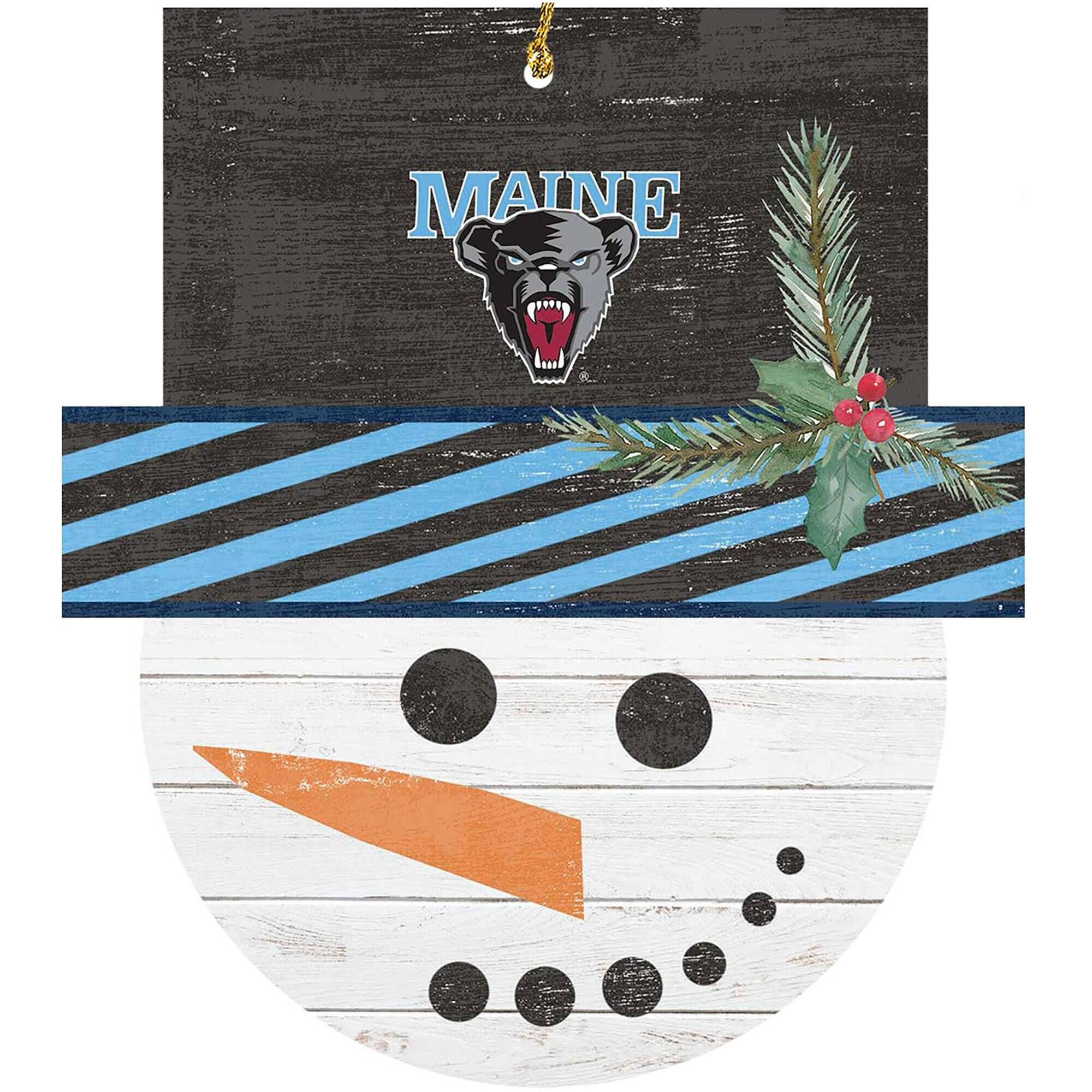 Alt View 3. Jardine - Maine Black Bears Ornament Bundle - White.