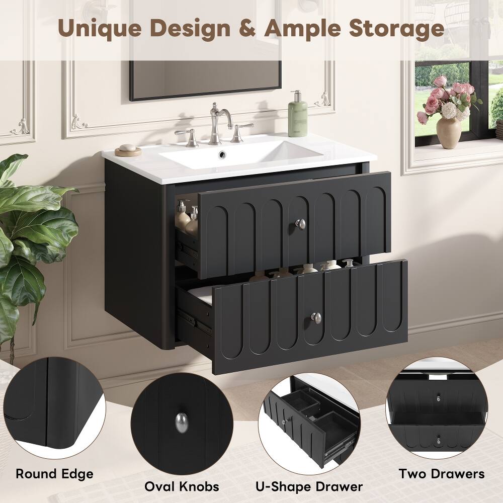 Unique Design & Ample Storage

Round Edge

Oval Knobs

U-Shape Drawer

Two Drawers