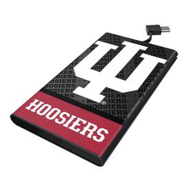 Keyscaper - Indiana Hoosiers Endzone Plus 5000mAh Flat Powerbank - Black