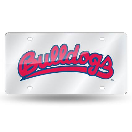 Front. Rico Industries - Fresno State Bulldogs Acrylic License Plate Laser Tag - Multi.
