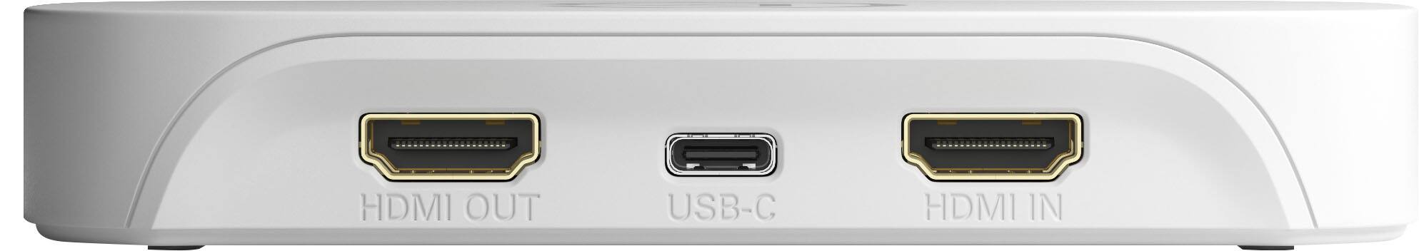 The text on the image reads "HDMI OUT USB-C HDMI IN."