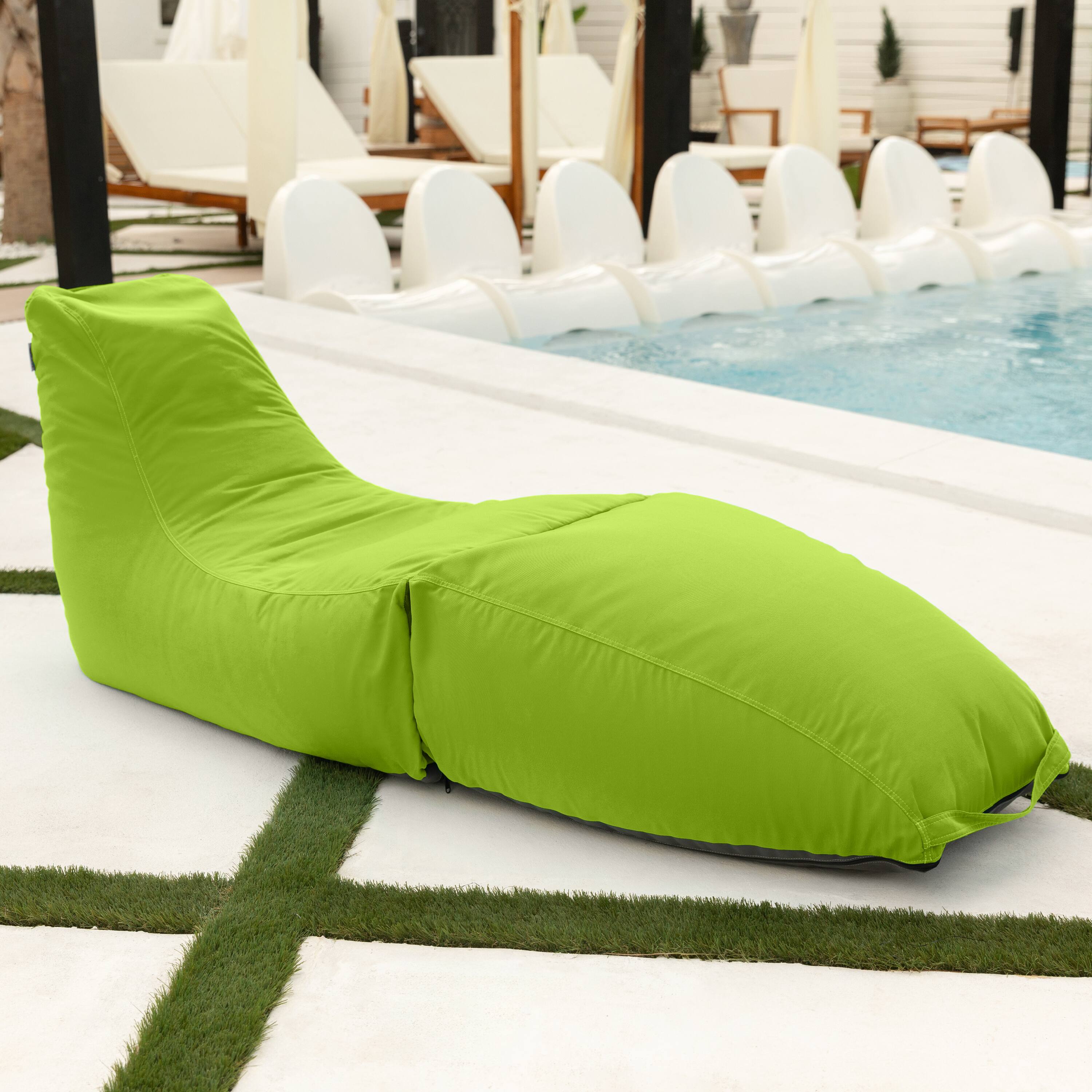 Alt View 2. Jaxx - Jaxx Prado Outdoor Chaise Lounge, Lime - Lime Green.