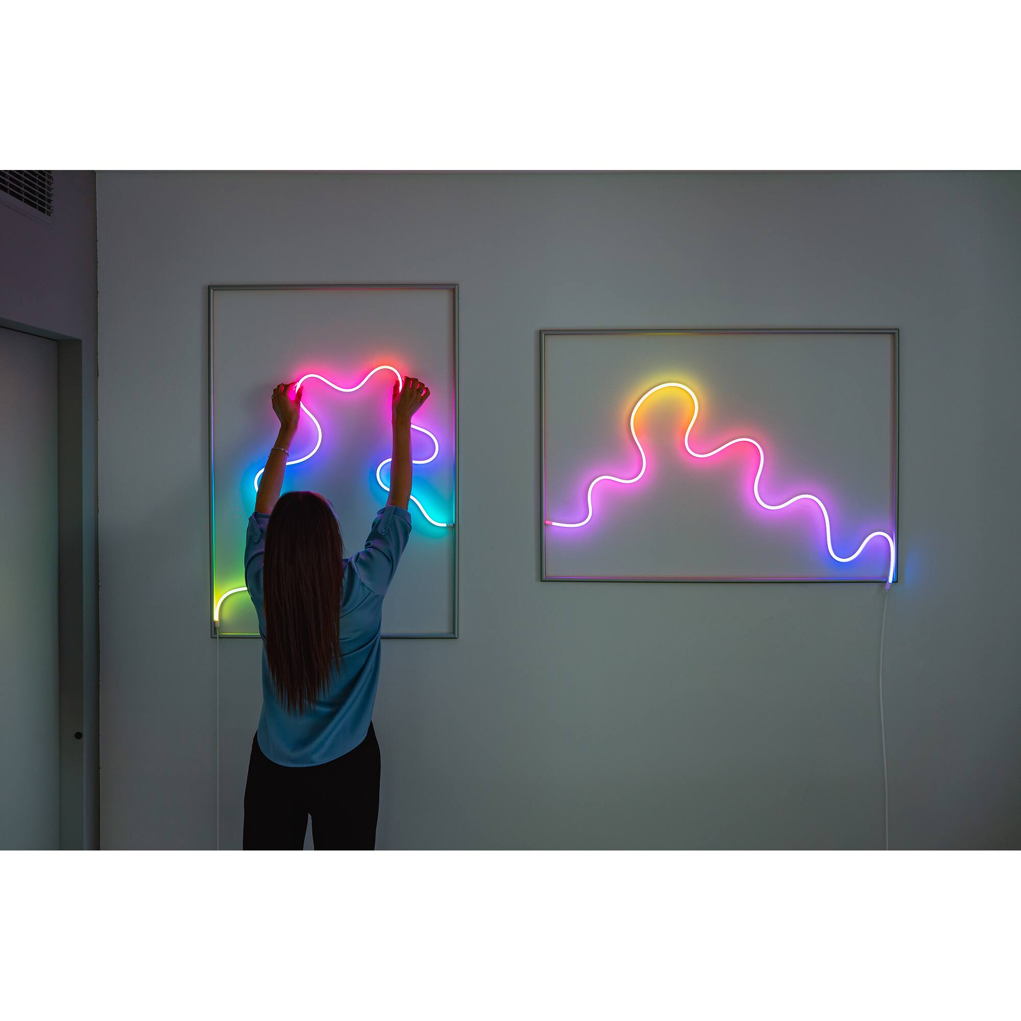 Alt View 16. Twinkly - Smart Light Tube-Flex 200 RGB LED Gen II - White.