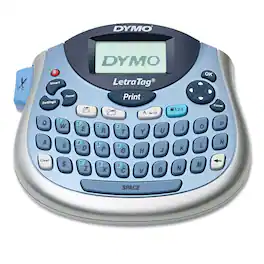 DYMO - 2174540 LetraTag 100T 2 Line 6.7 in. x 2.8 in. x 5.7 in. Label Maker - Blue/Silver