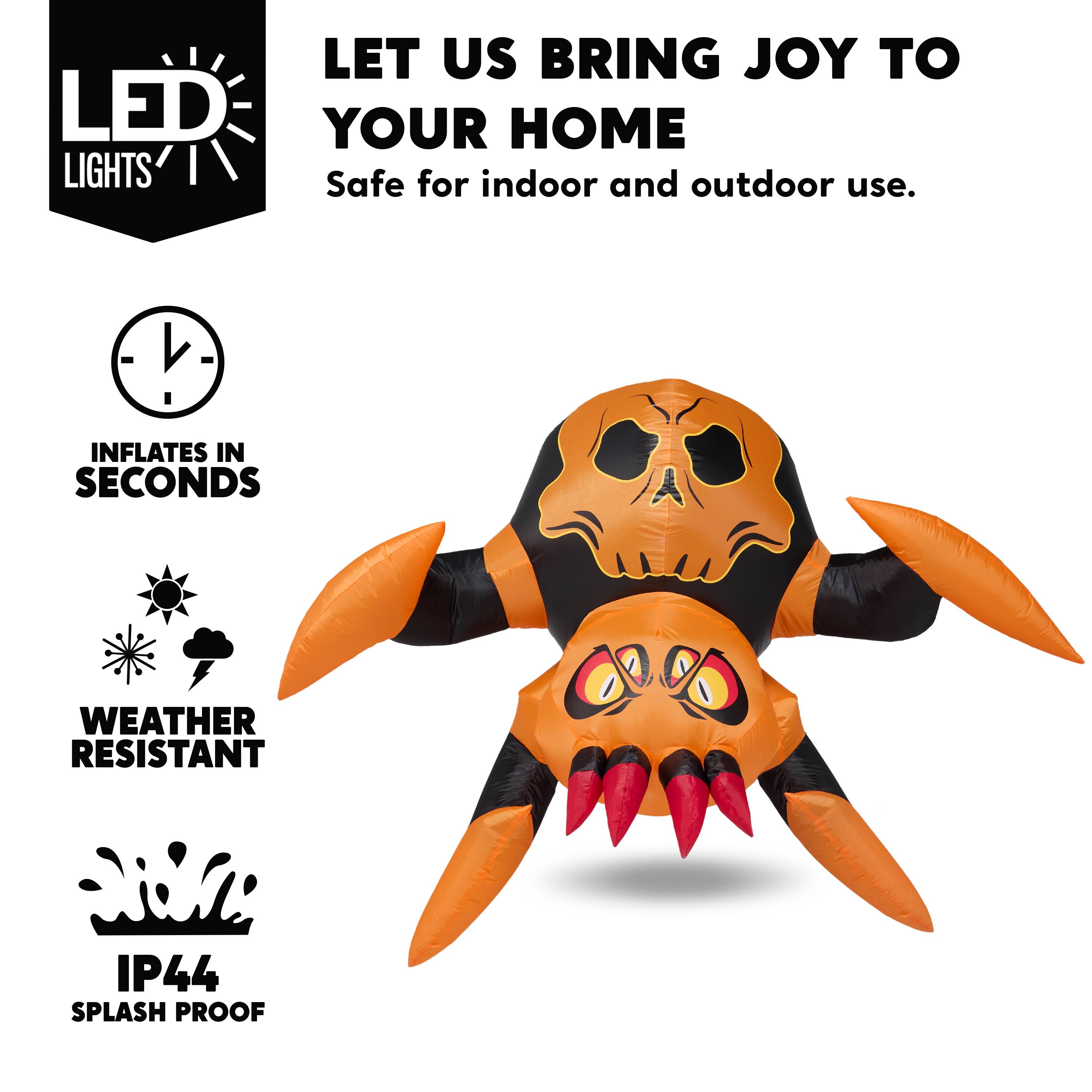 LET US BRING JOY TO YOUR HOME  
Safe for indoor and outdoor use.  
INFLATES IN SECONDS  
WEATHER RESISTANT  
IP44 SPLASH PROOF