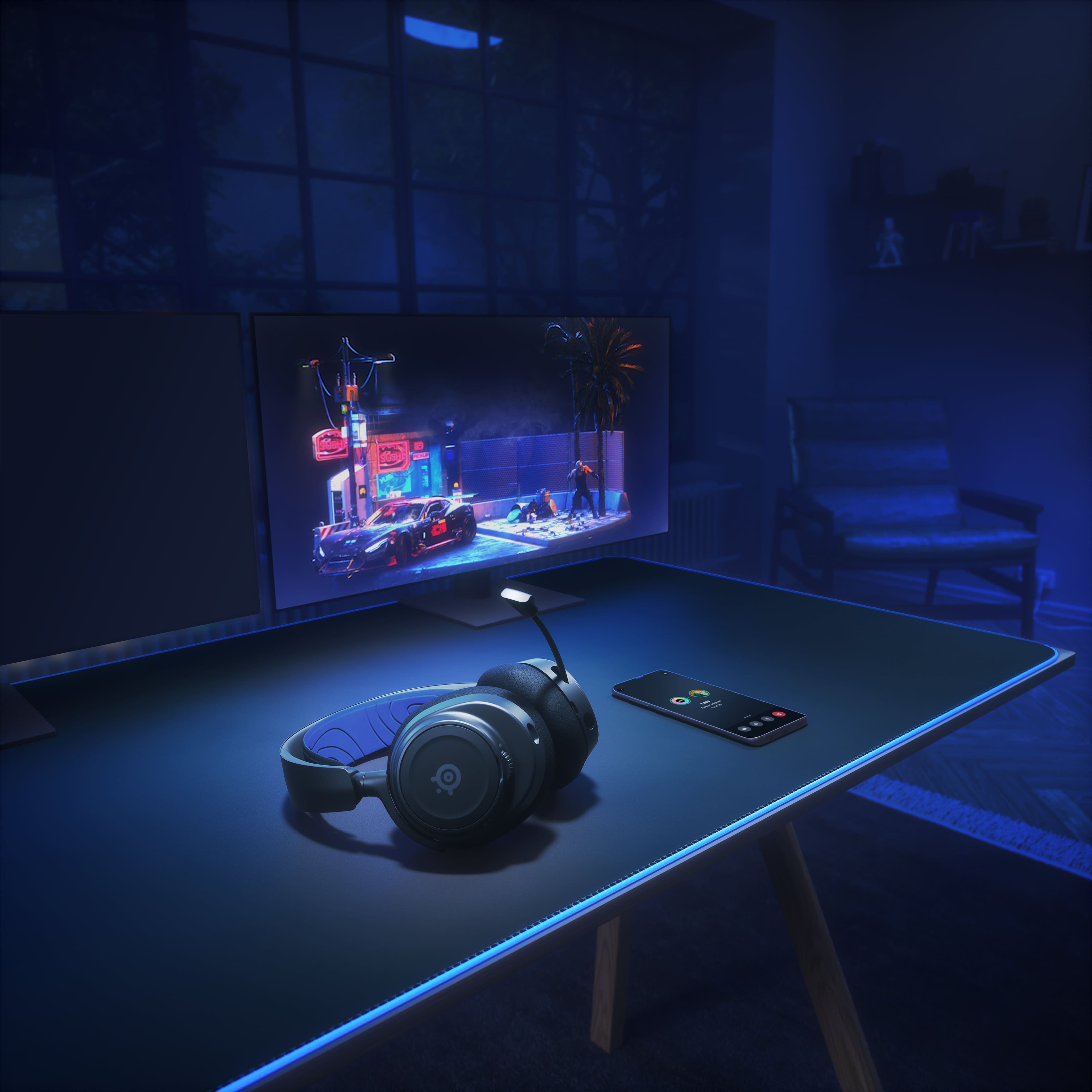 Alt View 18. SteelSeries - Arctis Nova 7P Wireless Gaming Headset for PS5, PS4 - Black.