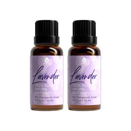 Pursonic - 100% Natural Lavender Essential Oils, Pro Therapeutic Grade - 2 Count 30ML Each - Purple