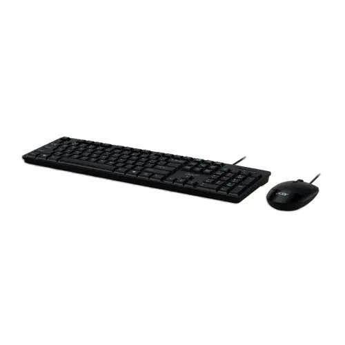 Front. Acer - Acer Essential Wired Keyboard & Mouse | AAK400 - Black.