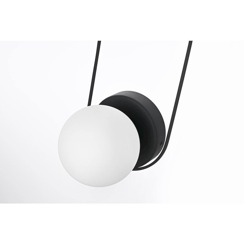 Alt View 3. Elegant Lighting - Silas 6 Inch Outdoor Wall Sconce In Black - Black.