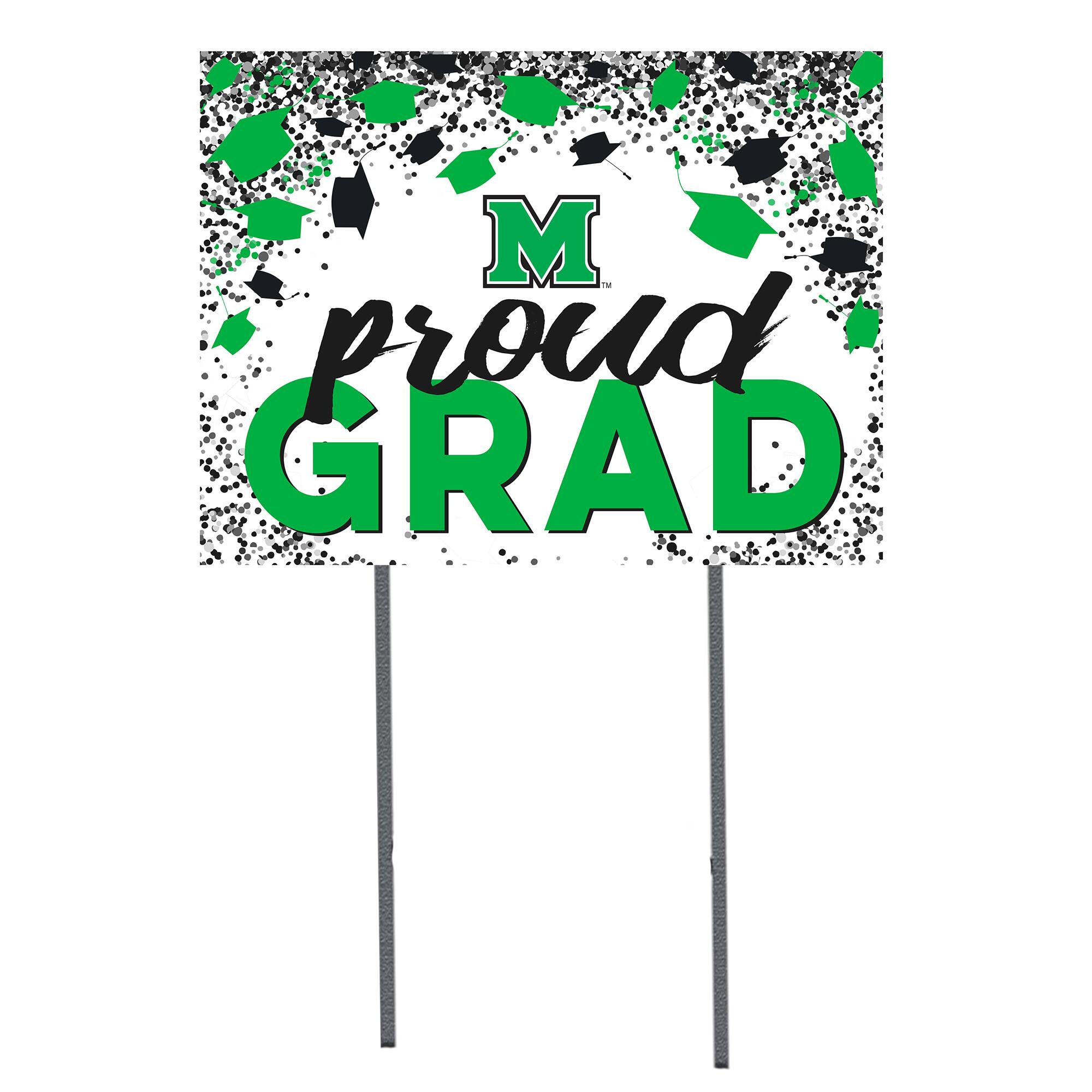 Marshall Thundering Herd 18'' x 24'' Grad Yard Sign