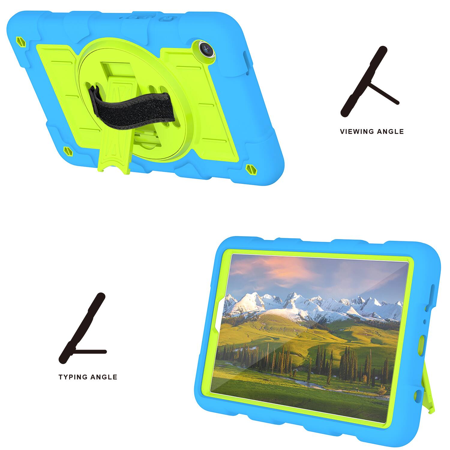 VIEWING ANGLE / TYPING ANGLE