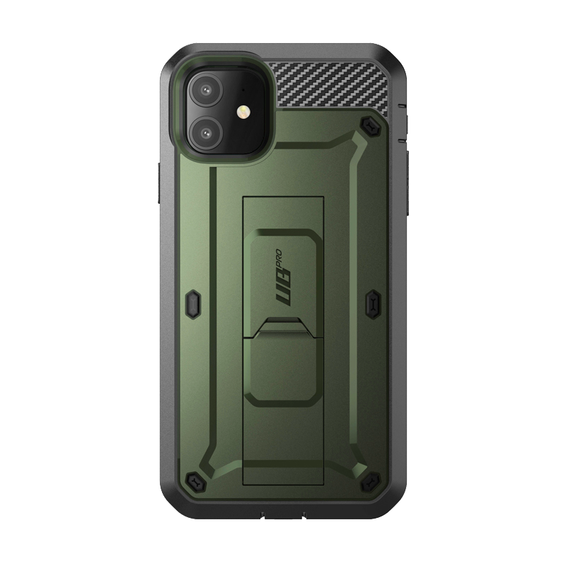 SUPCASE - Unicorn Beetle Pro Rugged Holster Case for iPhone 11 – Full-Body Protection with Kickstand & Belt Clip - Green