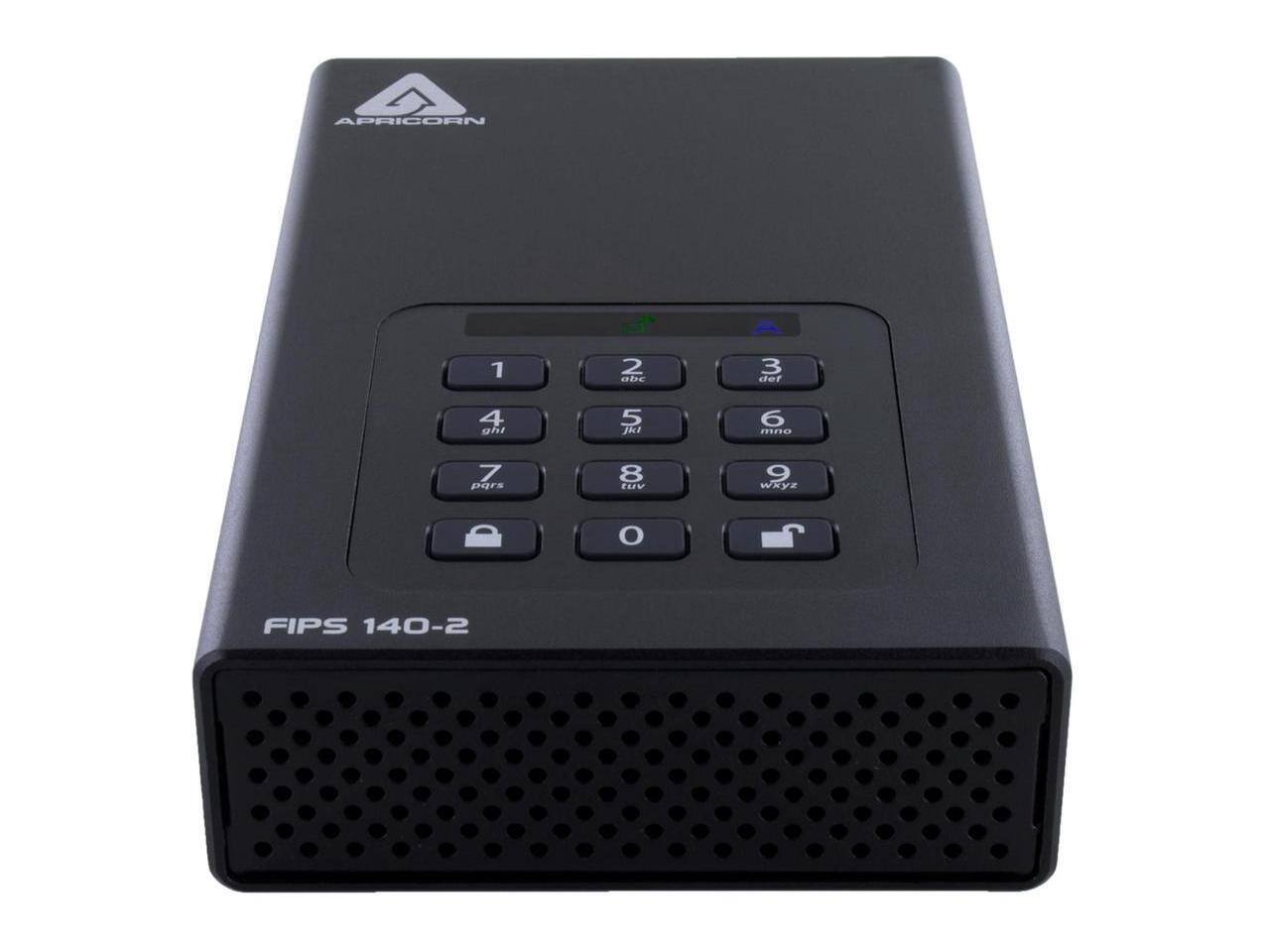 APRICORN  
1 2 abc 3 def 4 ghi 5 jkl 6 mno 7 pqrs 8 tuv 9 wxyz  
0  
FIPS 140-2