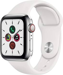 Refurbished Excellent - Apple Refurbished Watch Series 5 Stainless Steel 40mm A2094 (GPS + Cellular) - Silver - (2019)
