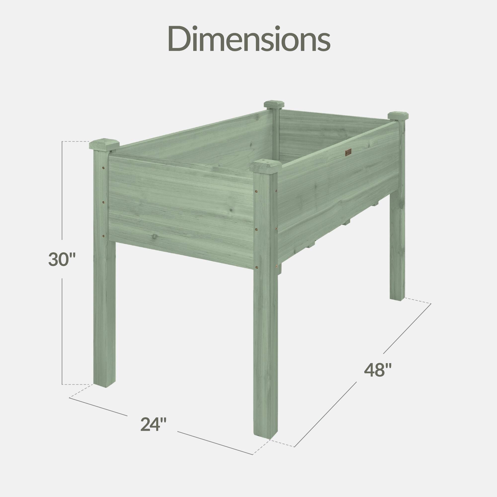 Dimensions: 30" x 48" x 24"