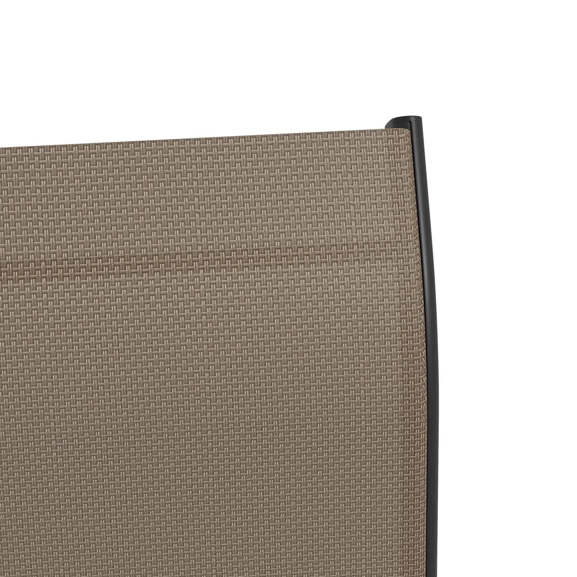 Alt View 1. Resenkos - Resenkos Outdoor Bar Stools Set, 360° Swivel Bar Height Chairs, Steel, Mesh Fabric, Tan - Tan.