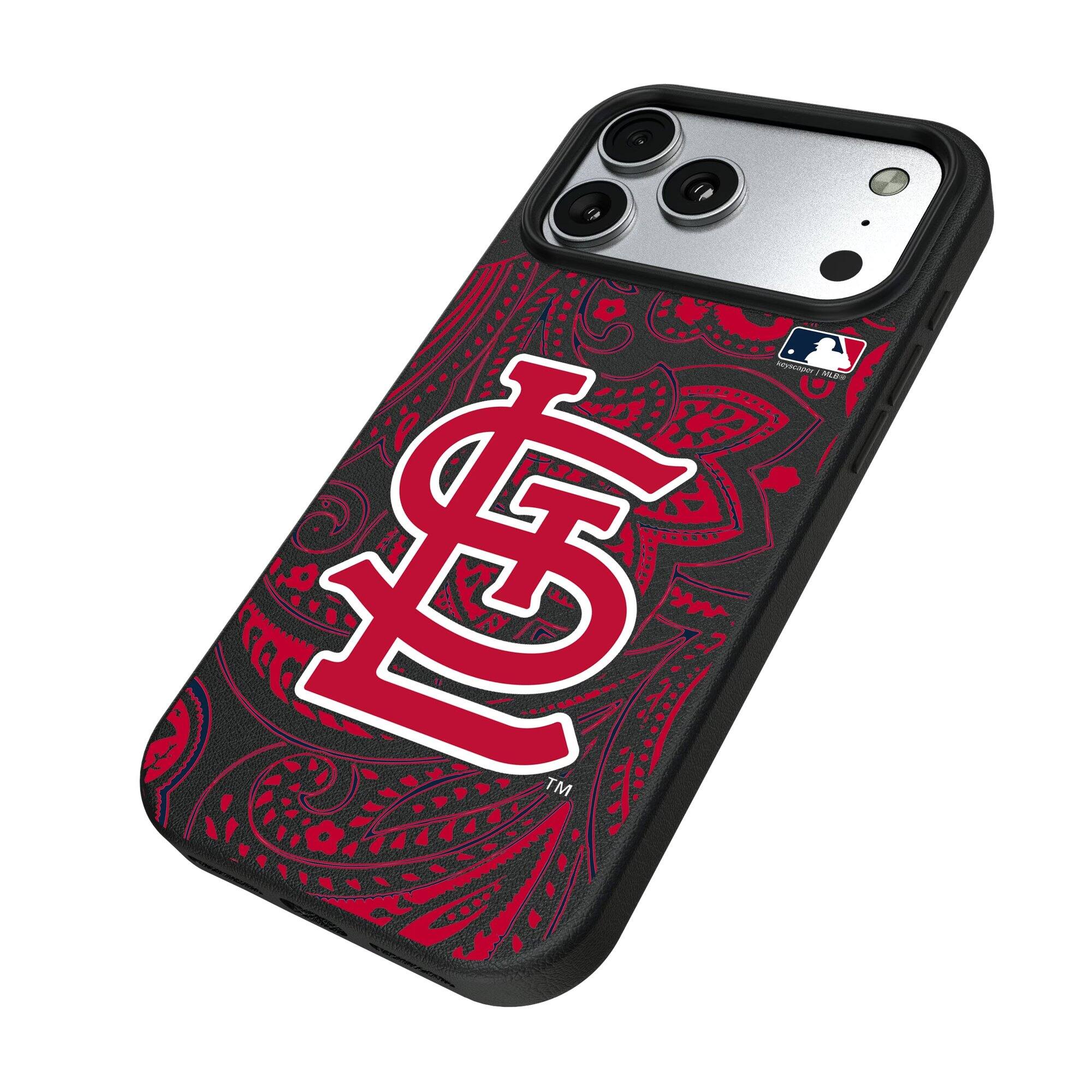Alt View 1. Keyscaper - Paisley iPhone Magnetic Bump Case - 15 - Black.