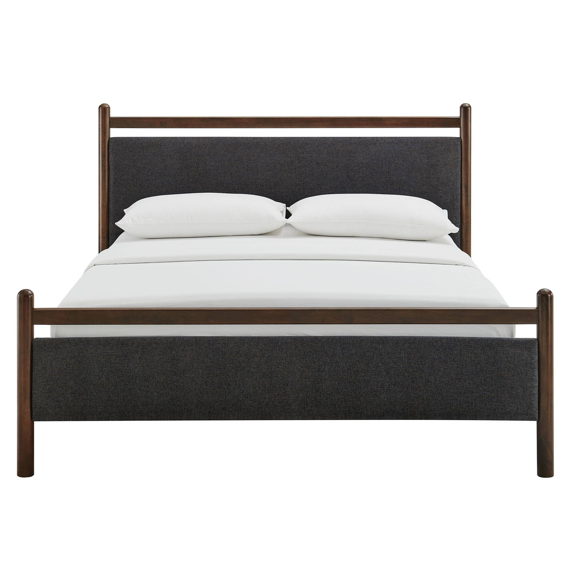 Alt View 4. Modway - Ginny Platform Bed Frame by Modway - Wenge Heathered Dark Gray.