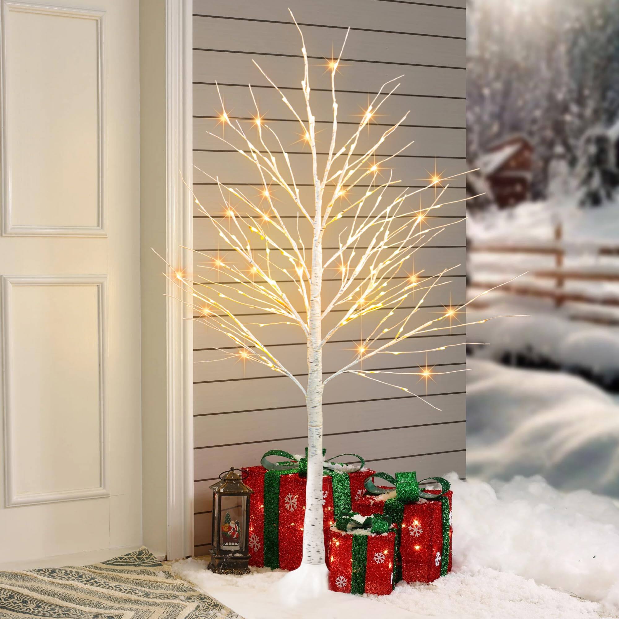 Alt View 2. Stylel Star - Dazzle Bright 6FT 144 LED 1Pack Lighted Birch Tree, Christmas Deocrations Outdoor Indoor, Decor for Home Room Yard ... - 1 Pack.