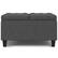 Alt View 12. Simpli Home - Harrison Small Square Coffee Table Storage Ottoman - Slate Grey.