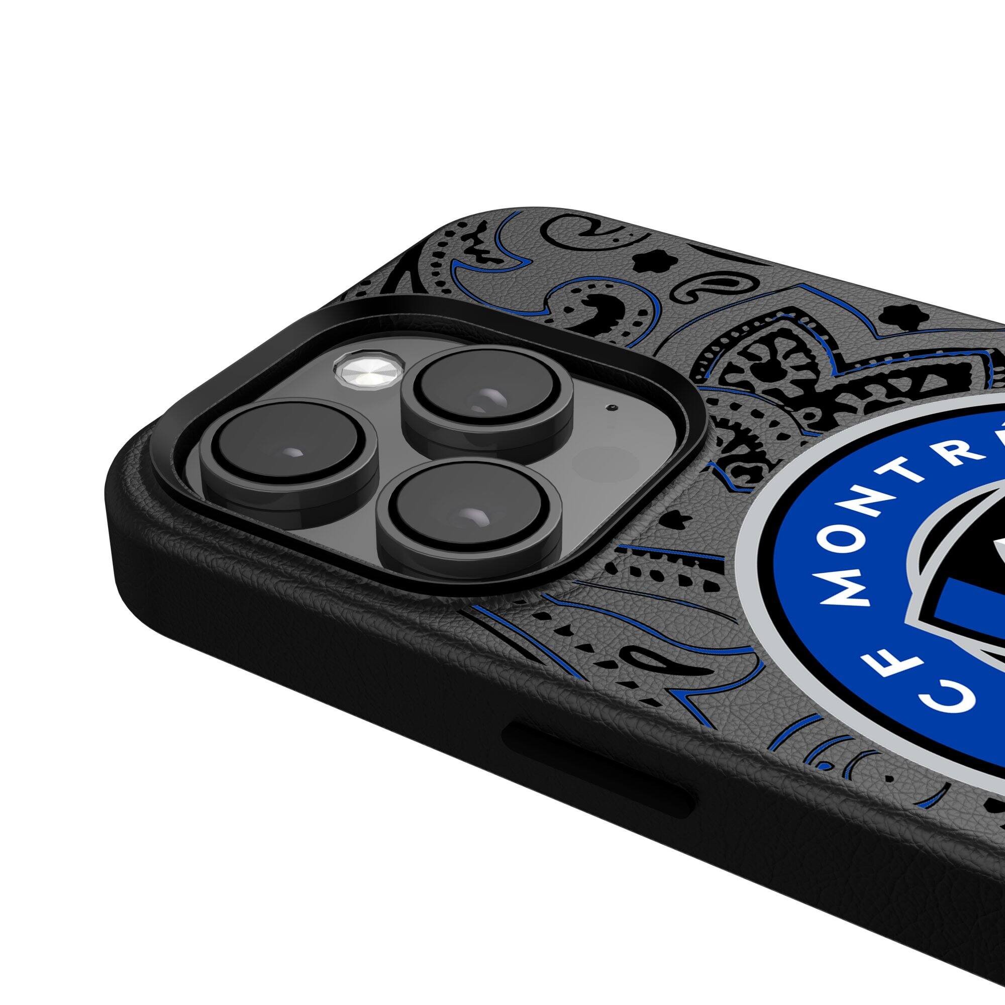 Alt View 3. Keyscaper - Black CF Montreal iPhone Magnetic Bump Case - 13 - Black.
