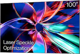 Valerion - 100" PureVision Fixed Frame Projector Screen, PET 4K/8K UHD Ready, 1.0 Gain, UST & Long Throw Compatible - Matte White