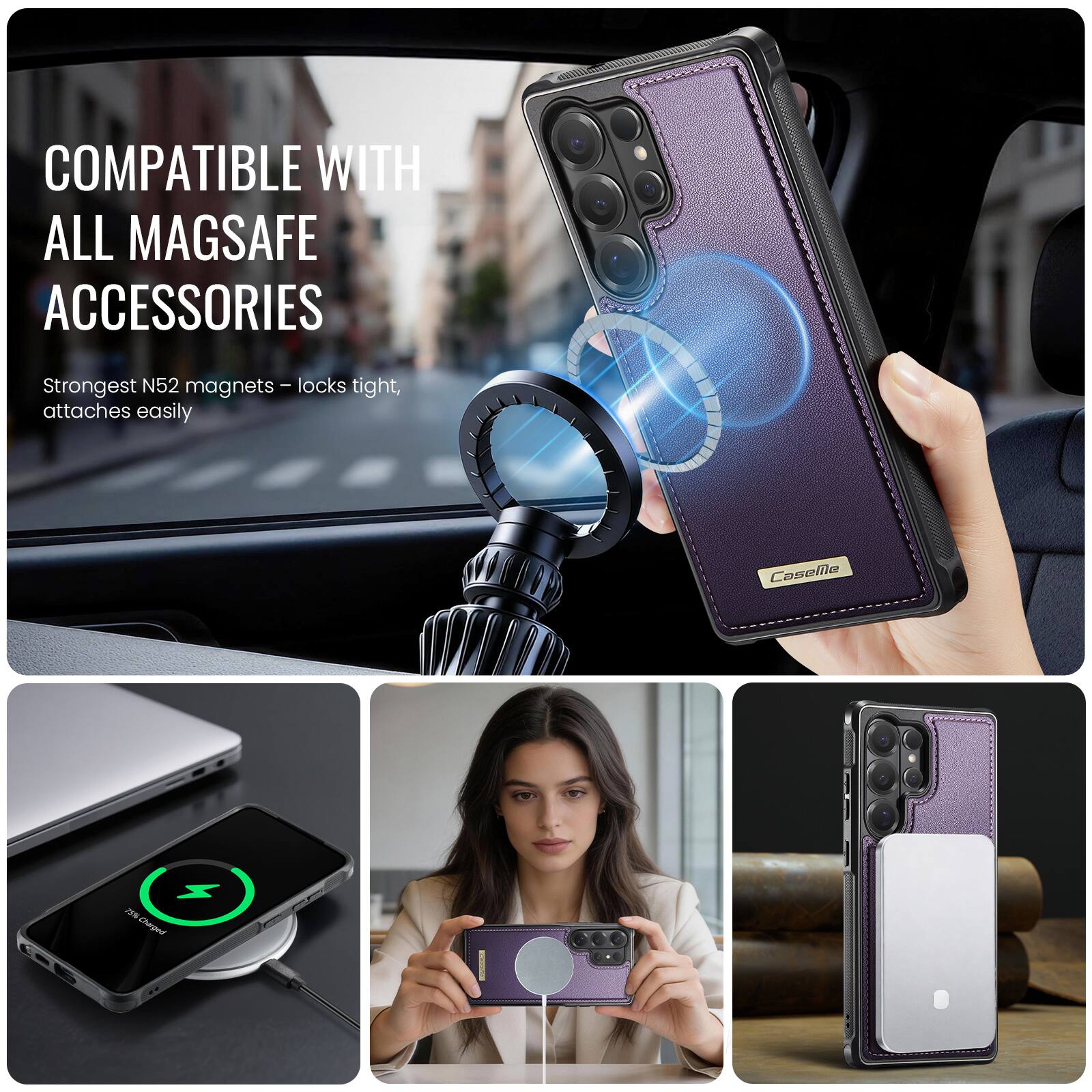 COMPATIBLE WITH ALL MAGSAFE ACCESSORIES

Strongest N52 magnets - locks tight, attaches easily

Coselle x 2s Cheret
