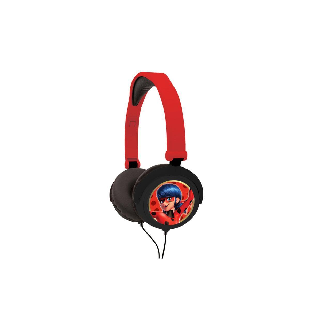 Alt View 3. Lexibook - Miraculous Stereo Wired Foldable Headphone with safe volume limitation.