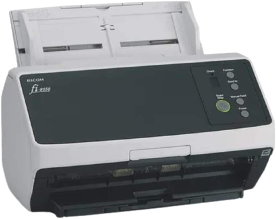 Fujitsu - Image Scanner fi-8190 Duplex Document Scanner - PA03810-B005 - Black and White