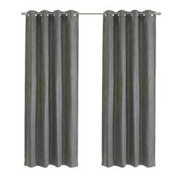 Commonwealth Home Fashions - Thermalogic Bryson Provides UV Protection Exclusive Room Darkening Grommet Curtain Panel 52" x 95" Grey - Gray