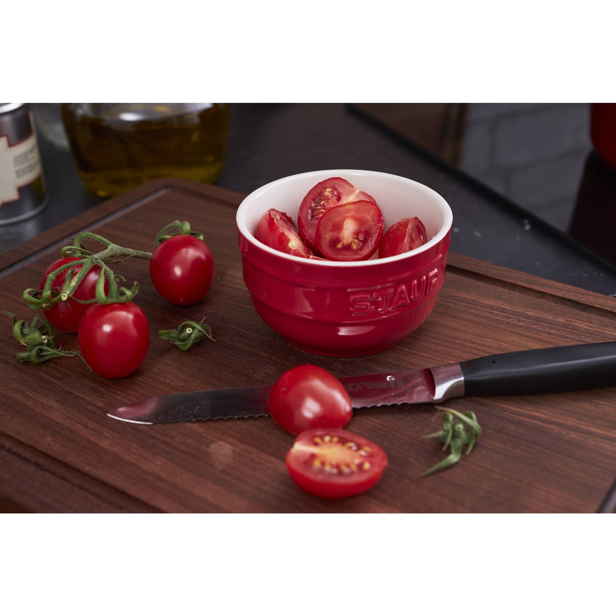 Alt View 2. Staub - Staub Ceramic 2-pc Prep Bowl Set - Cherry - Cherry.