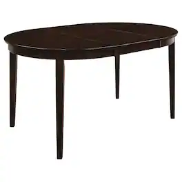 Coaster Co. of America - Gabriel Oval 60-inch Extension Leaf Dining Table Cappuccino - Brown